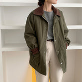 Contrast Cargo Jacket