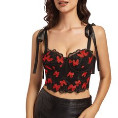 Cutout Butterfly Crop Cami Top