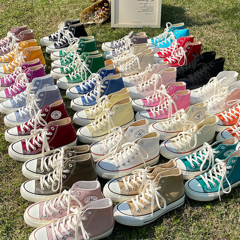 Stylish Women's Female Korean Style Versatile Canvas Shoes Newgew