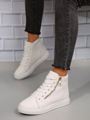 Step It Up – Keilsneaker aus Kunstleder