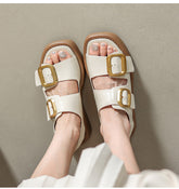 Women Fashion Leather Outdoor Casual Sandals Newgew Shoes