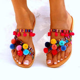 Fruits Pom Poms Slipper