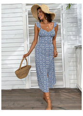 Alvena Floral Relaxed Midi Dress - FINAL SALE INT-001