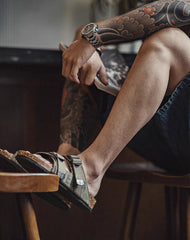 Outdoor Beach Retro Camouflage Canvas Kork Flip Flops Herren Sandale