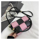 Damen Schultertasche in Kontrastfarbe