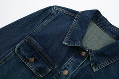 Vintage ripped men denim overall