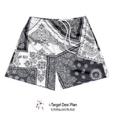 Paperbag Waist All Over Print Shorts