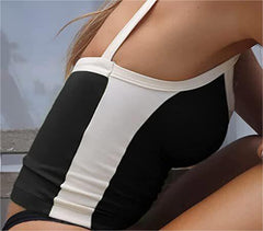 Contrast Trim Vintage Crop Cami Top