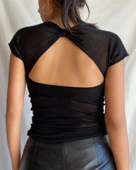 Fantastisches Kurzarm-Top mit Front