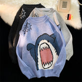 Pullover mit Hai-Klatschmuster