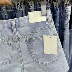 Streetwear beach distressed denim shorts