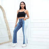 Watch Out For The Colorblock Jeans - Black