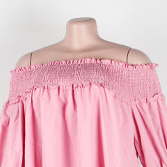 Flounce Off the Shoulder Dress