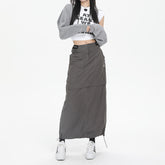 Vintage Long Cargo Skirt