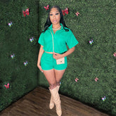 Solid Shirt & Shorts Set Ins Street