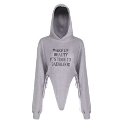 1988 Kapuzenpullover mit hohem Ausschnitt