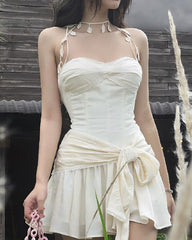 Kitchingham Halter Ruffle Dress