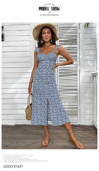 Alvena Floral Relaxed Midi Dress - FINAL SALE INT-001