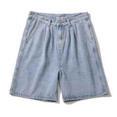 Hellblaue Herren Jeansshorts