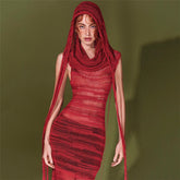 Arachne Hooded Knitted Vest