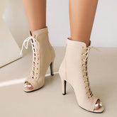 For A Living Lace Up Heels