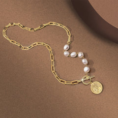 Shashi - Republique Dual Pendant Necklace - Gold