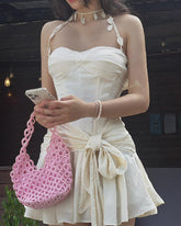 Kitchingham Halter Ruffle Dress