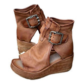 Vintage Fischmaul-Sandalen