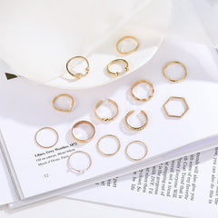 Simple And Stunning Dainty Ring Set