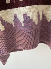 Snowdrift Strickpullover - Mokka-Kombination