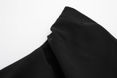 Off Shoulder Maxi Dress In Black