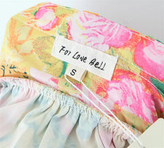 Lake Como – Kleid mit Blumen- und Cut-Out