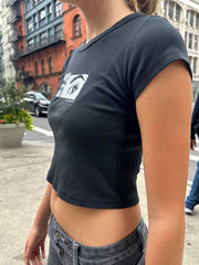 Vintage Star Logo Graphic Crop Top