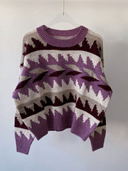Snowdrift Strickpullover - Mokka-Kombination