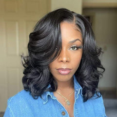 Women's long curly hair wig