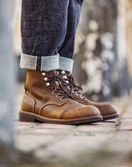 American 8111 Leder Paratrooper Motorrad Martin Herrenstiefel