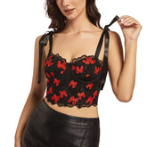 Cutout Butterfly Crop Cami Top