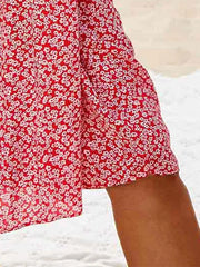 Temperament Commuter Red Slim Polka Dot Dress 2023-03-14 InsStreet