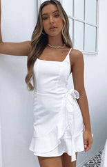 Sundae – Gestreiftes Wickelkleid aus Baumwollmischung