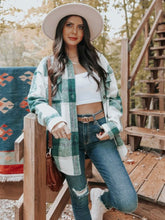 Plaid Print Drop Shoulder Blouse Sai Feel