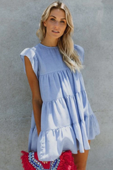 Kurzarm-Freizeitkleid in Übergröße