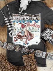 Western Cowboy Cody Rodeo T-Shirt Tee