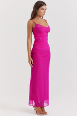Nalini Fuchsia Maxikleid