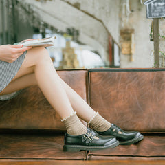 Retro-Schuhe mit Doppelschnalle