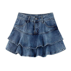 Vintage fills mini denim skirt