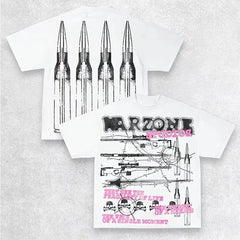 War Zone T Shirt - Oversized Cotton Y2K for Women