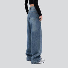 Vintage blaue Baggy-Jeans für Damen