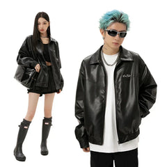 Korean Casual Leather Jacket