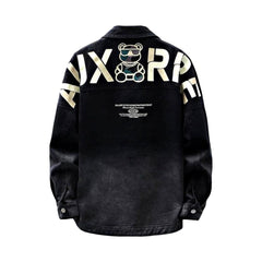 Oversized y2k men jean jacket