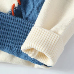 2024 Luxury Cashmere Sweater: Designer Ripped Hole for Men